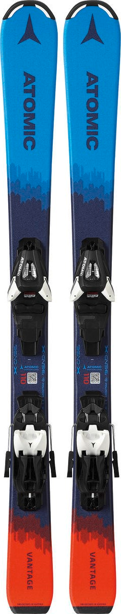ATOMIC alpina skidor med bindningar Vantage JR blå/röd