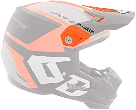 6D hjälmvisir ATR-2 Helo orange/grå