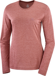 salomon-krekls-ls-agile-tee-w-dark-red