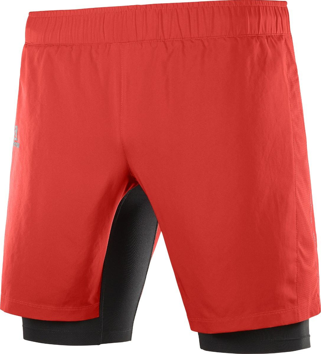 salomon-sorti-twinskin-short-red