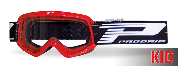 PROGRIP 3101CH Youth röda glasögon med klar lins 3113