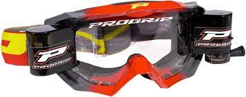 PROGRIP goggles Roll Off 3200 red/grey w/clear 3215