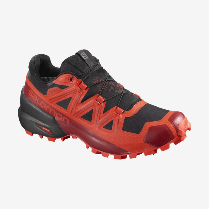 SALOMON skor Spikecross 5 GTX svart/racingröd/röd dahlia