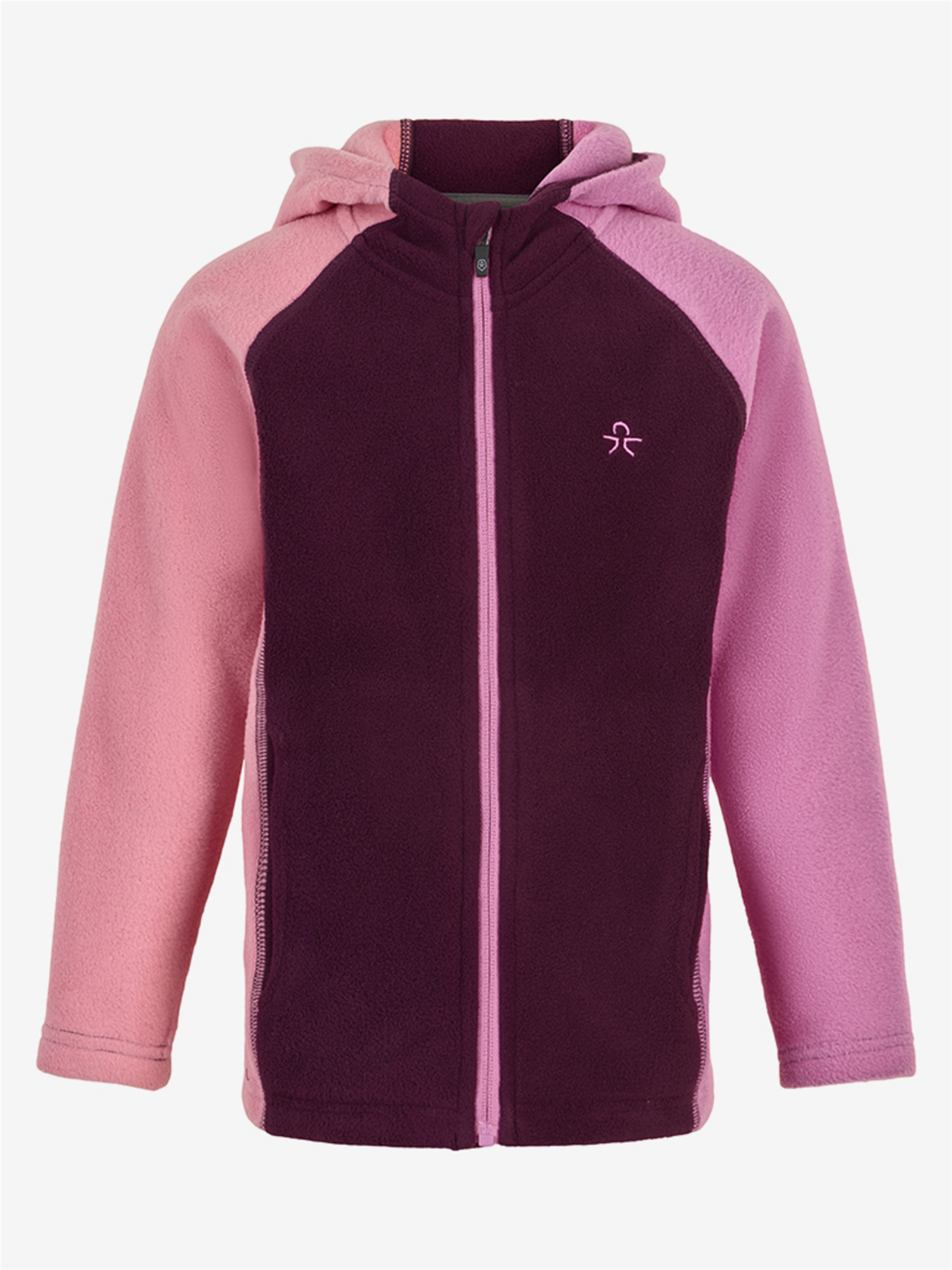 color-kids-jaka-ar-kapuci-fleece-jkt-pink-purple