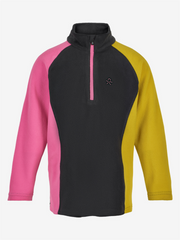 color-kids-jaka-fleece-pulli-pink-black-yellow