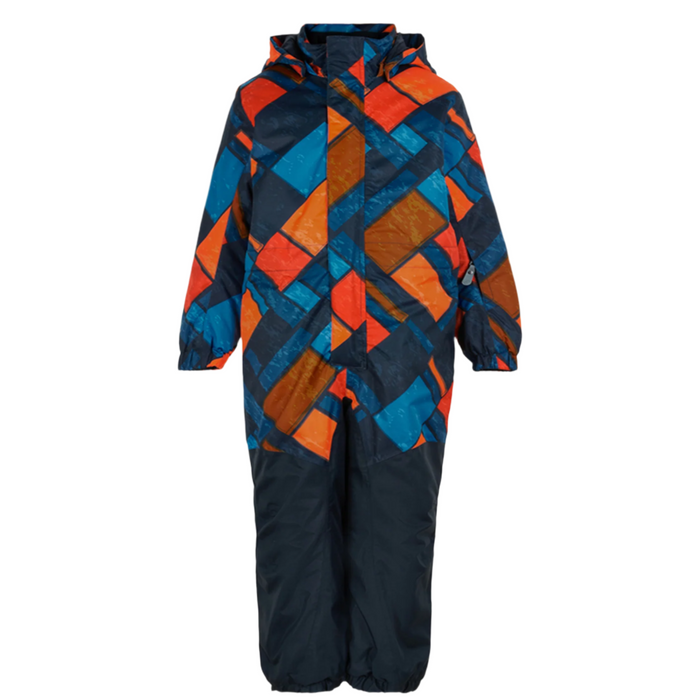 COLOR KIDS vinteroveraller 740344 AOP orange/blå AF 10K