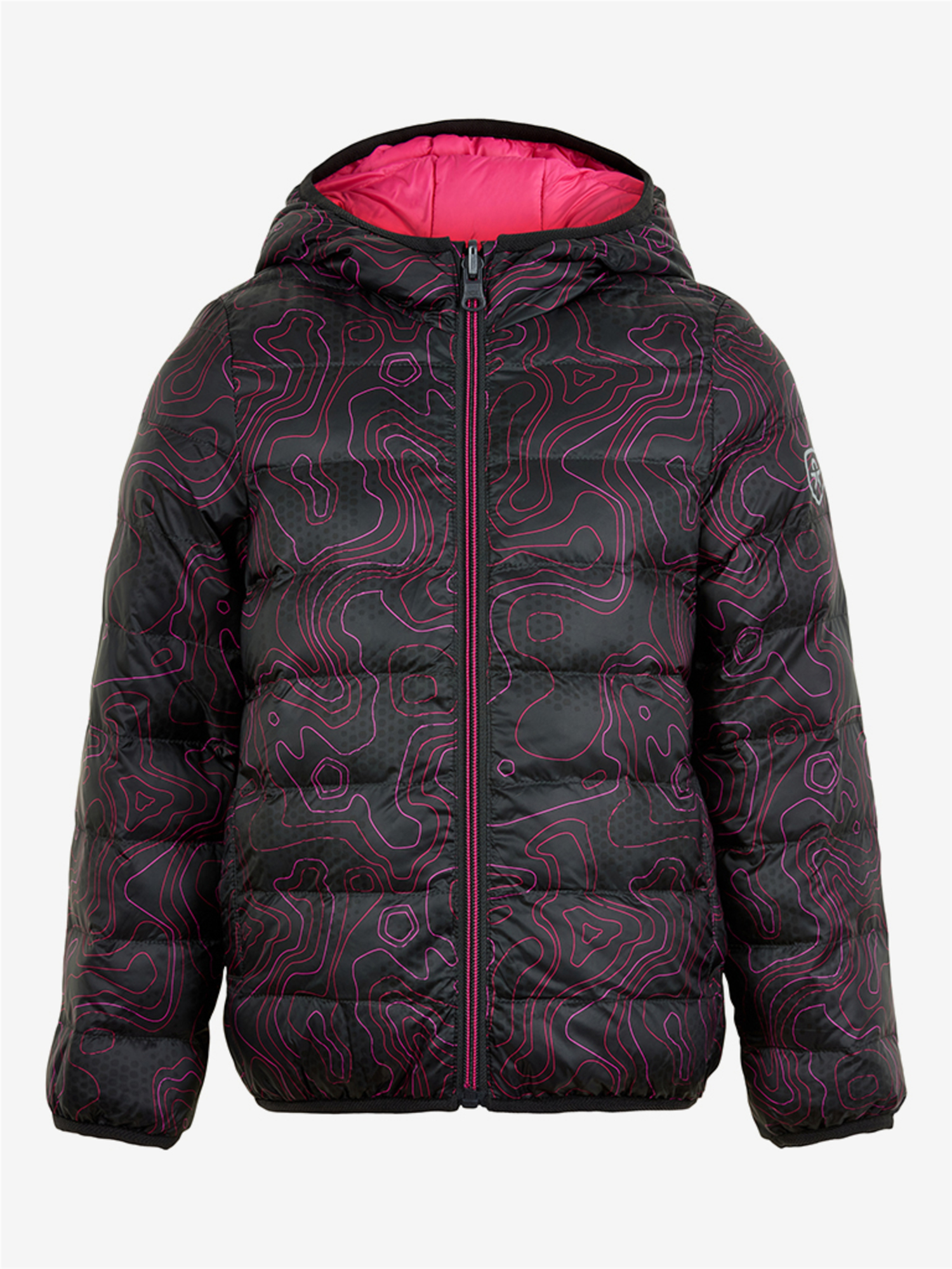 color-kids-ziemas-jaka-quilted-reversible-aop-violet-pink