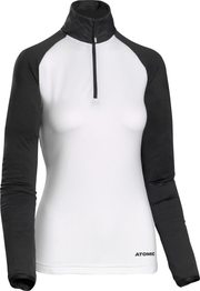atomic-jaka-w-snowcloud-fleece-zip-neck-black-white