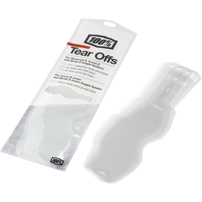 100% Tear Offs Youth 20 st Gen2 Aircraft2/Strata2