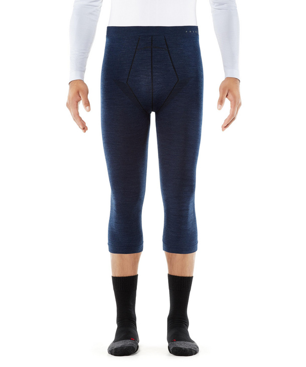 FALKE thermo pants 3/4 Wool Tech Tight dark blue