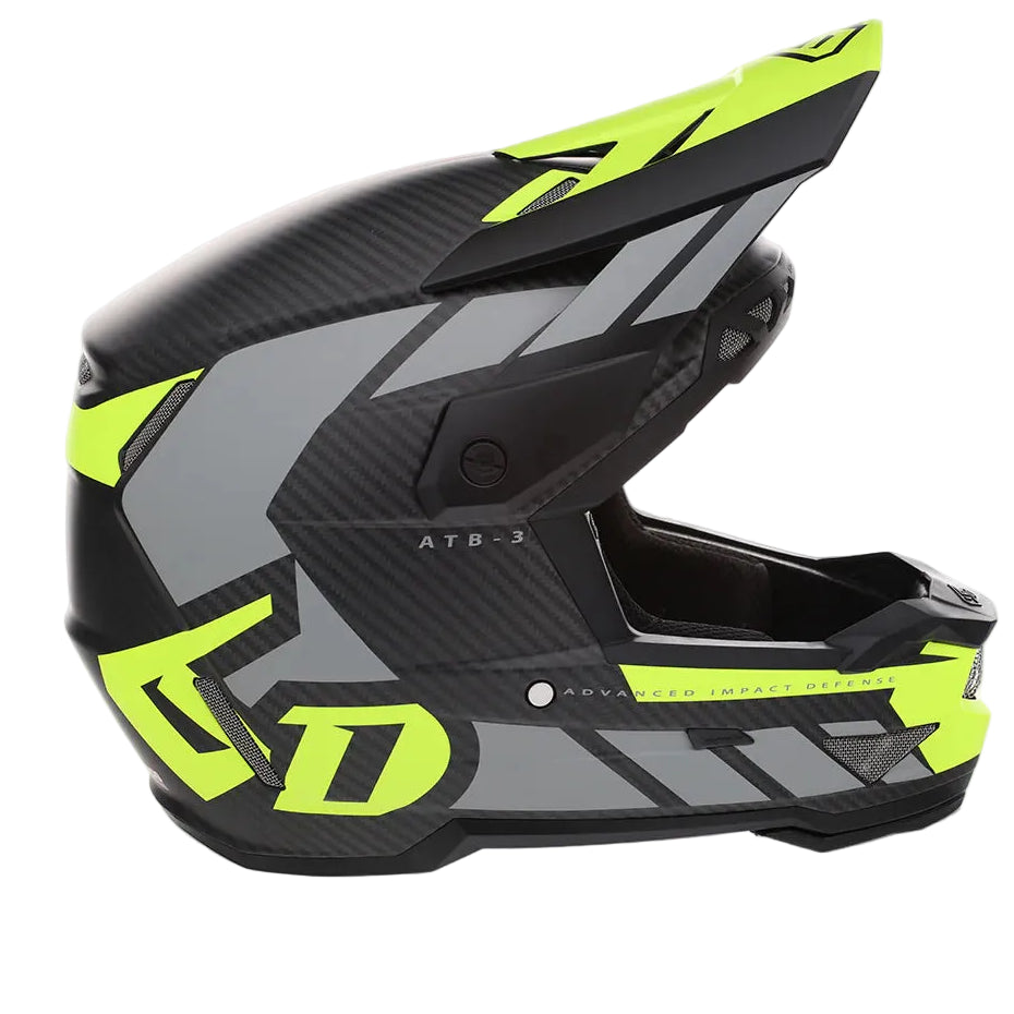 6D hjälm BMX/DH ATB-3 LS matt neon gul