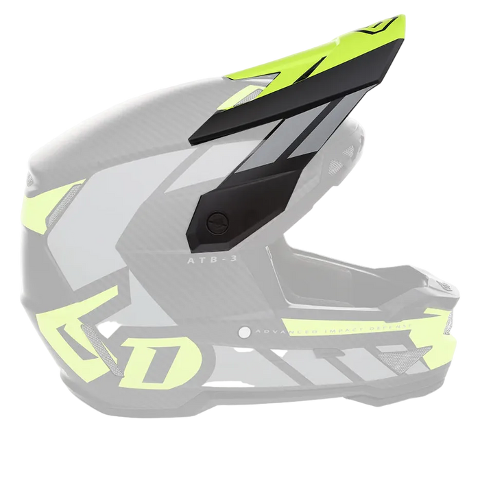 6D helmet peak ATB-3 neon yellow