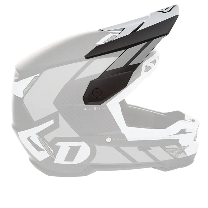 6D helmet peak ATB-3 white