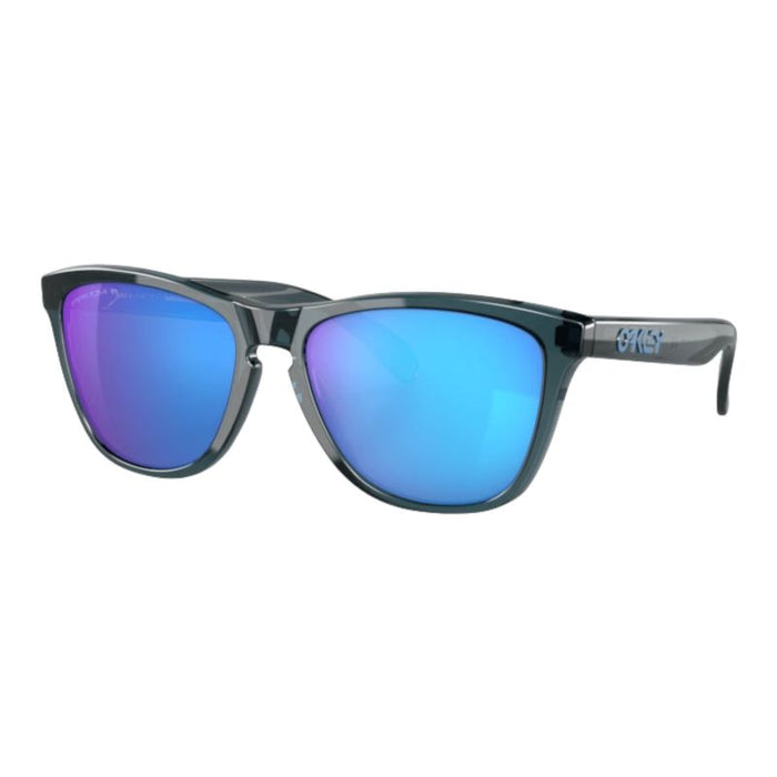 OAKLEY glasögon Frogskins Crystal Black med Prizm Sapphire Irid polariserade