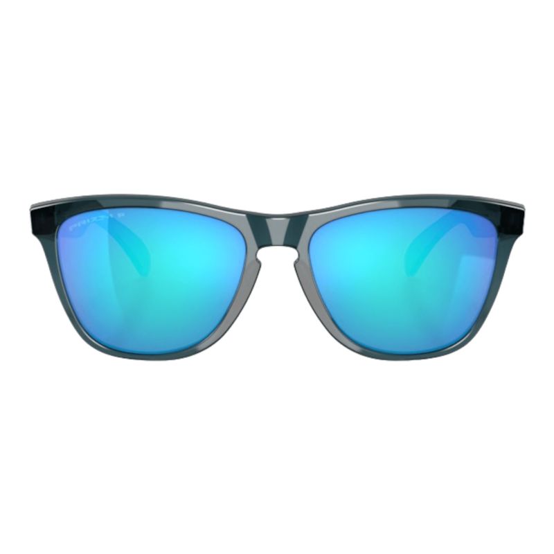 OAKLEY glasögon Frogskins Crystal Black med Prizm Sapphire Irid polariserade