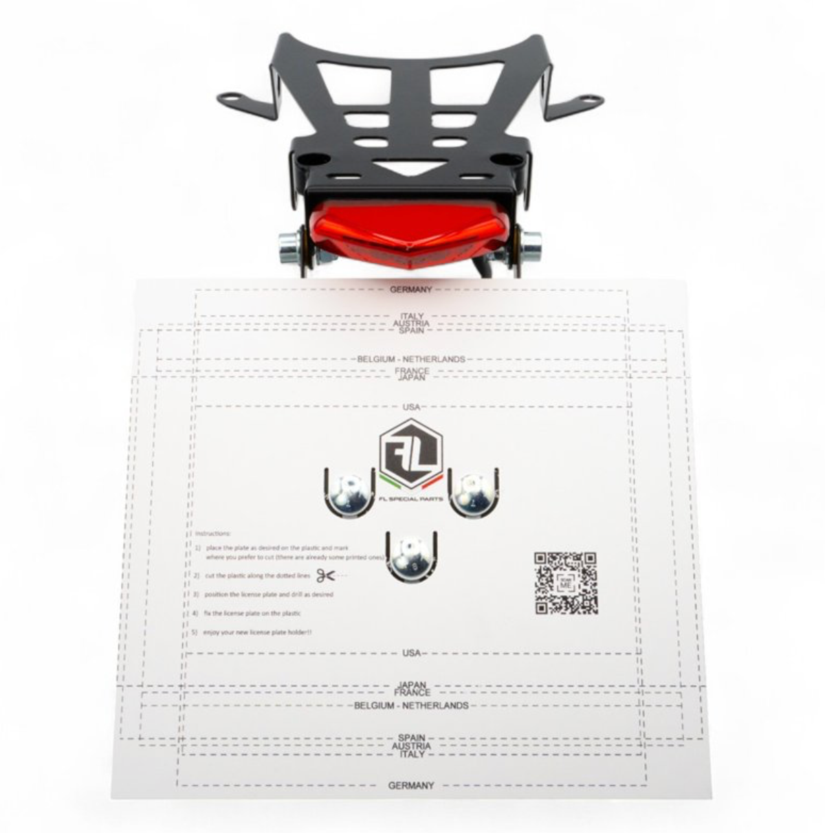 MOTO Plastic Husaberg Number Plate Holder