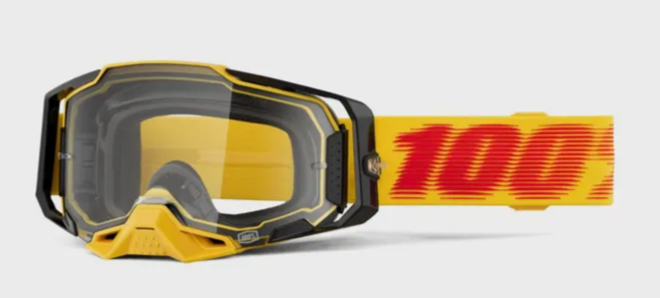 100% goggles Armega Tublar red/orange w/clear