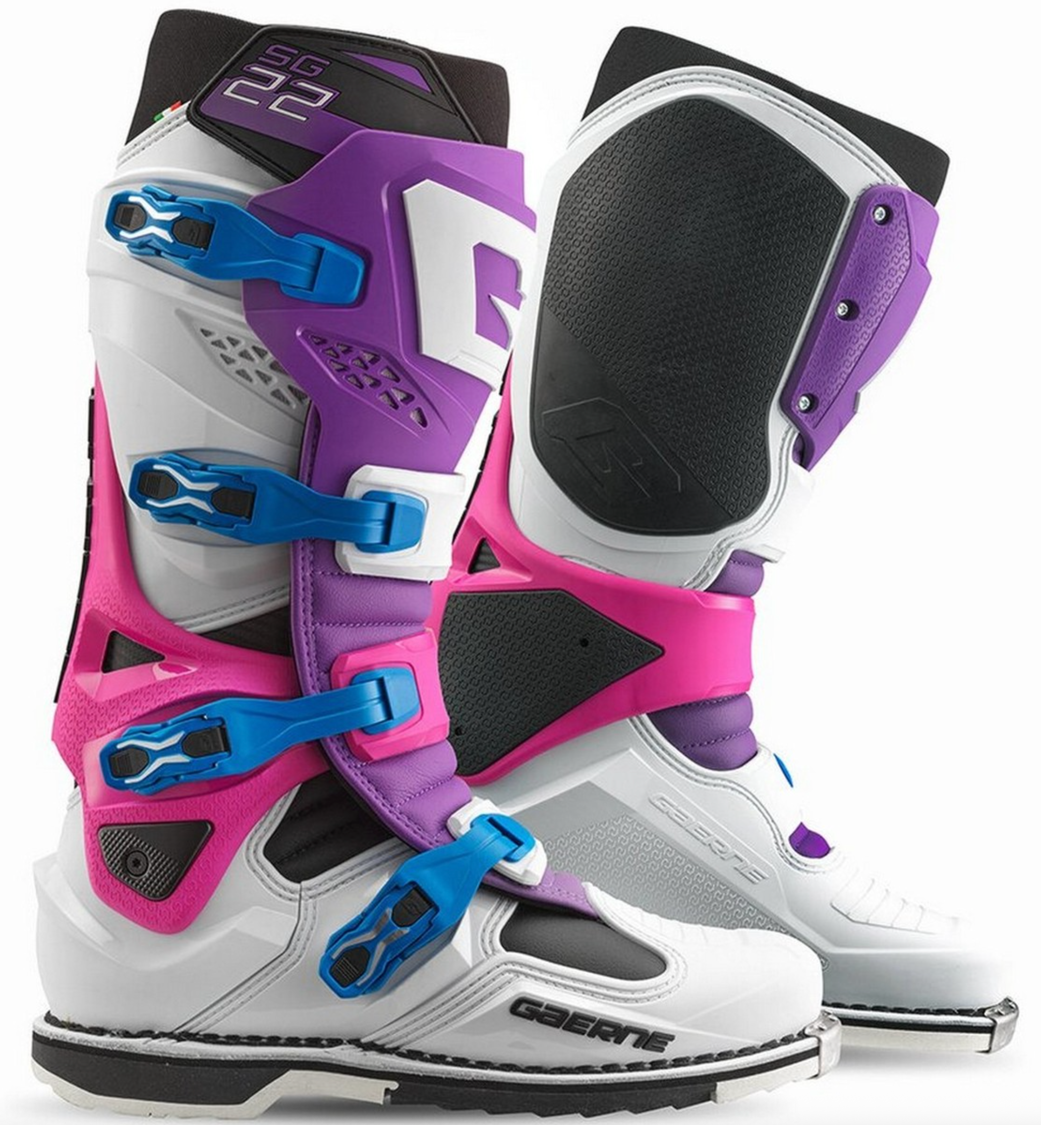GAERNE zābaki SG 22 white/violet/pink/blue