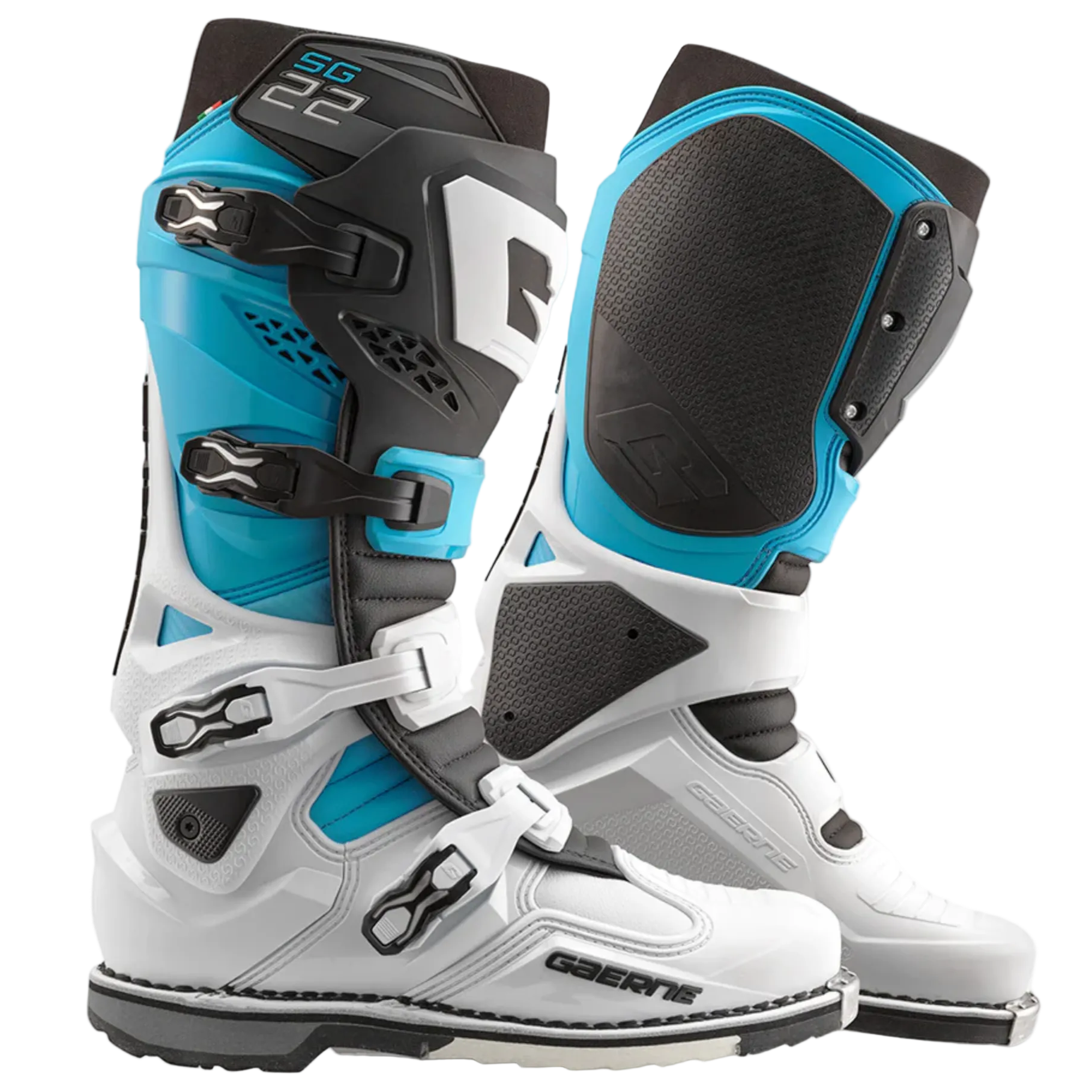 GAERNE zābaki SG 22 white/black/light blue