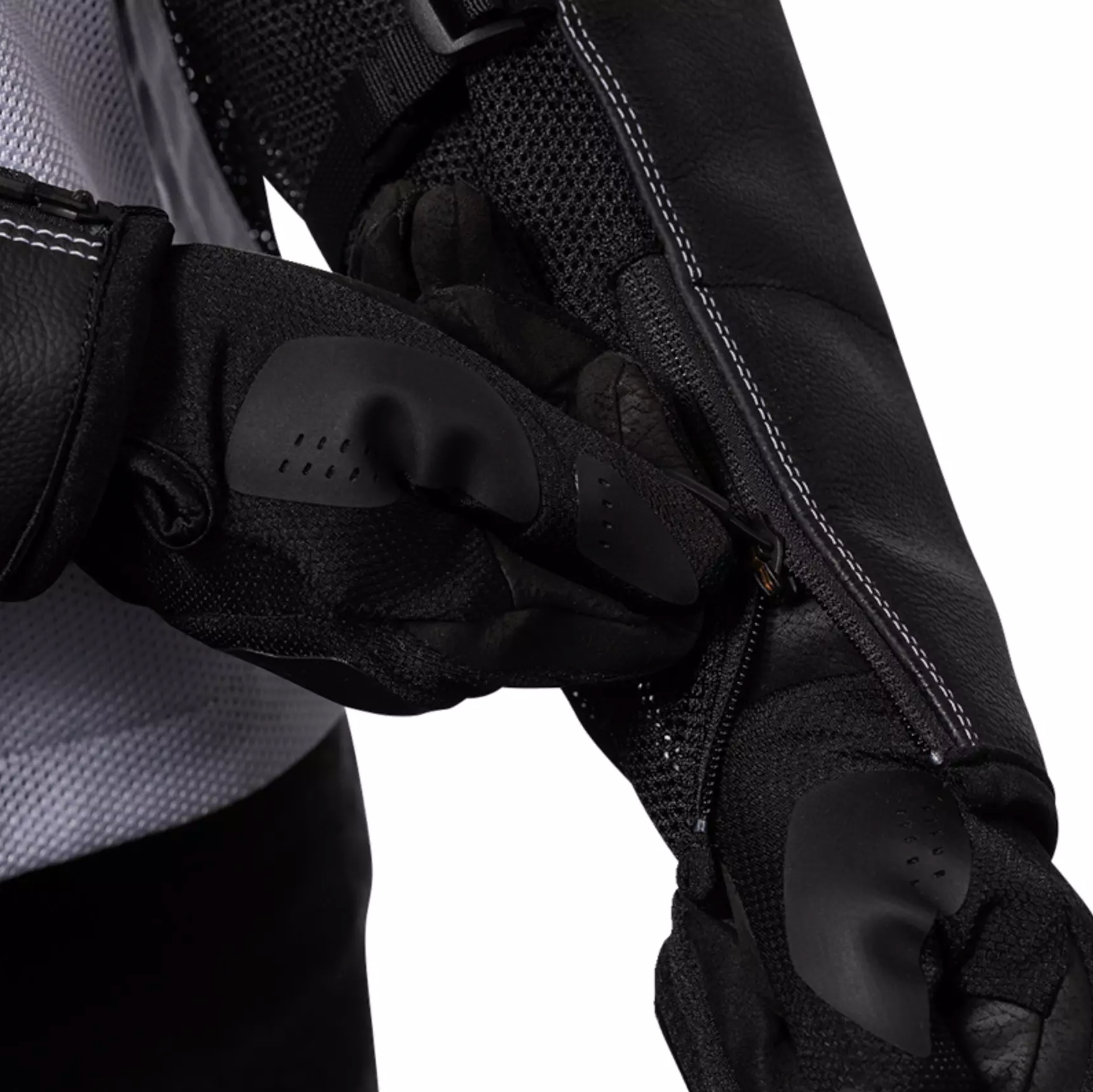 ICON jacket Mesh AF Leather CE white/black