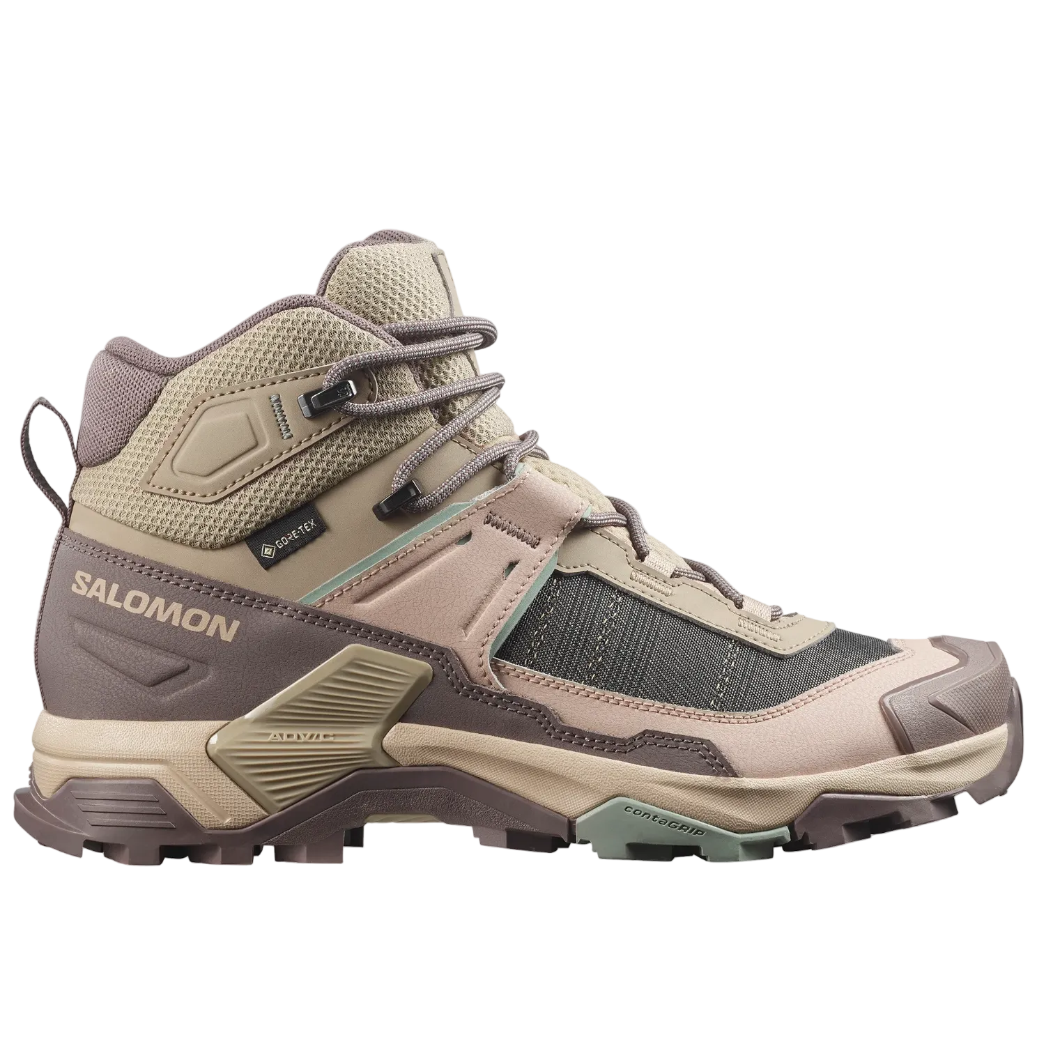 SALOMON shoes X Ultra 5 Mid GTX W iron/desert tan/green milieu