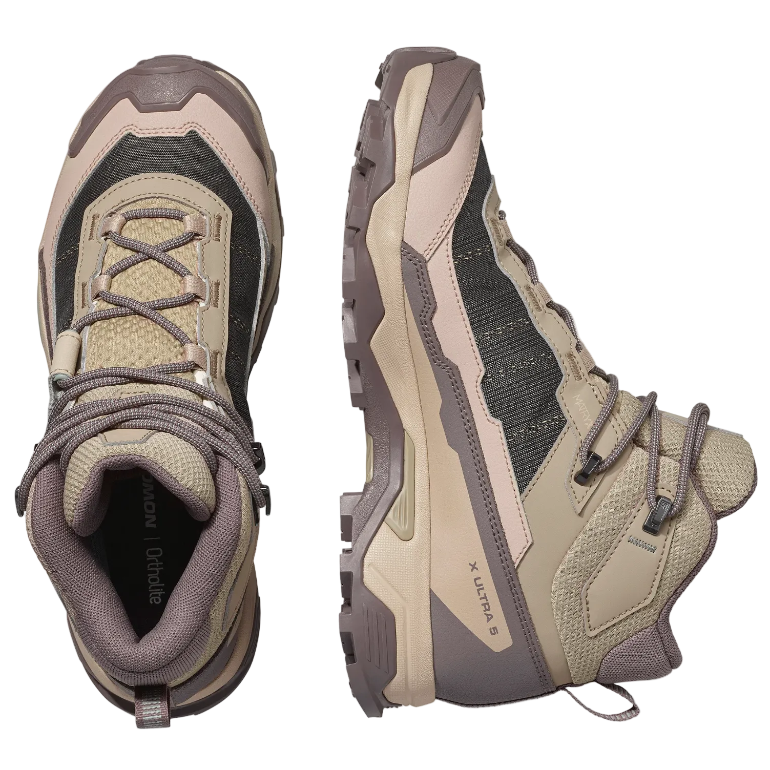 SALOMON shoes X Ultra 5 Mid GTX W iron/desert tan/green milieu