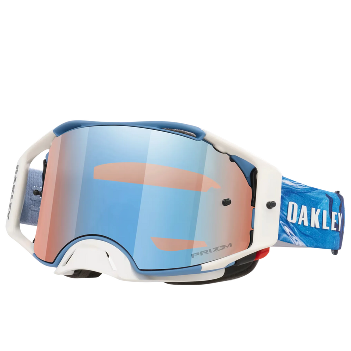 OAKLEY MX goggles Airbrake Sexton matt vit/blå med prizm sapphire irid
