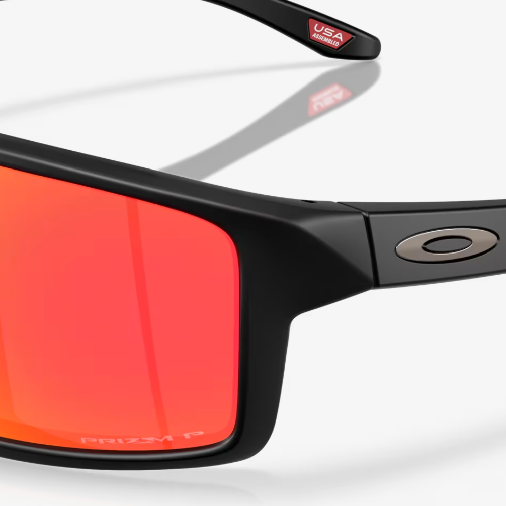 OAKLEY solglasögon Gibston XL matt svart med prizm ruby polar