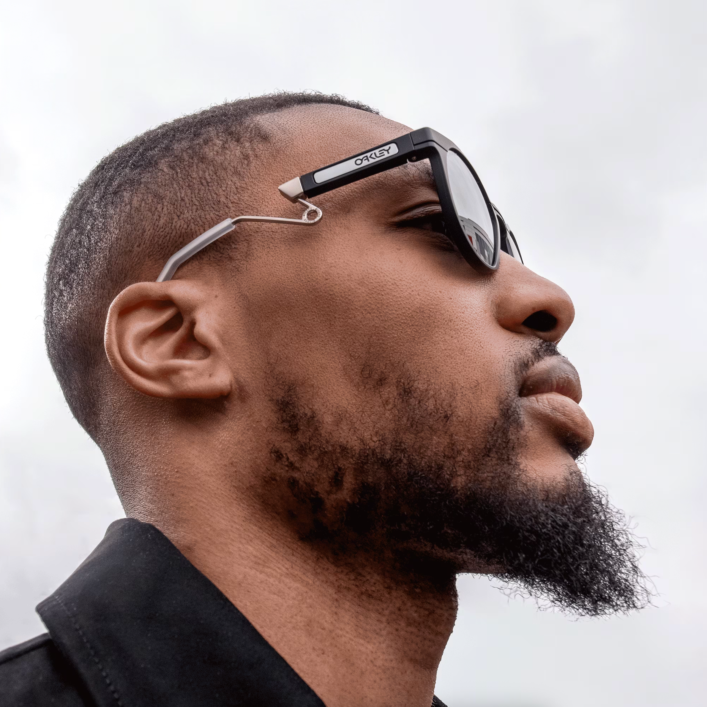 OAKLEY solglasögon HSTN Metal matt svart med prizm svart