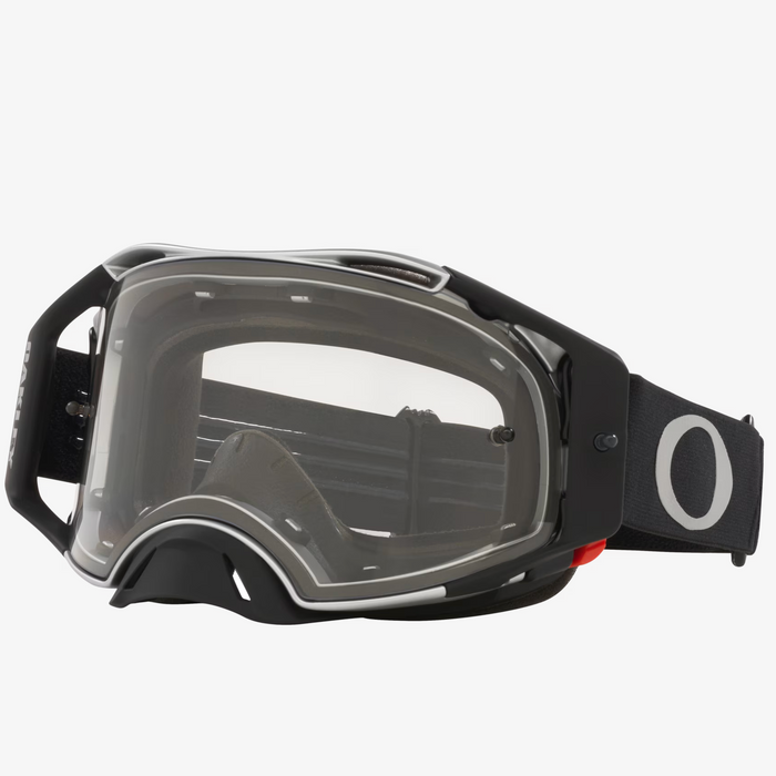 OAKLEY MX-glasögon Airbrake Tuff Block matt svart/silver med klara linser