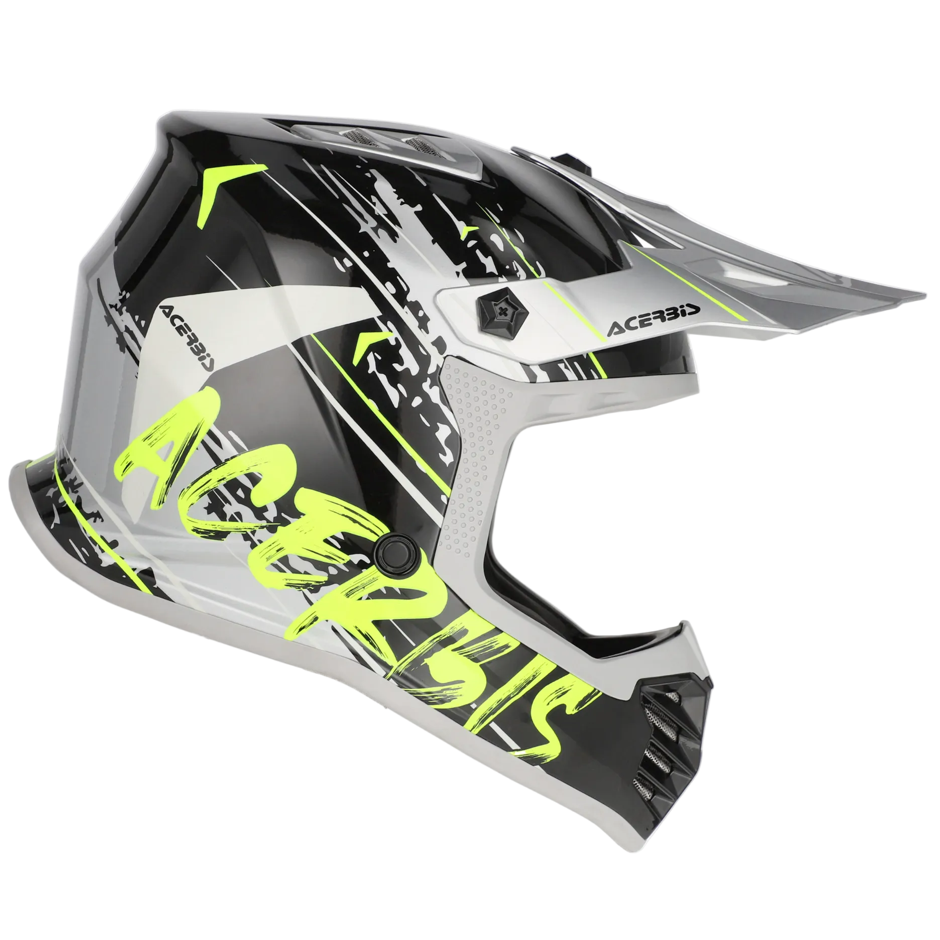 Motocross helmet with Acerbis branding on a white background