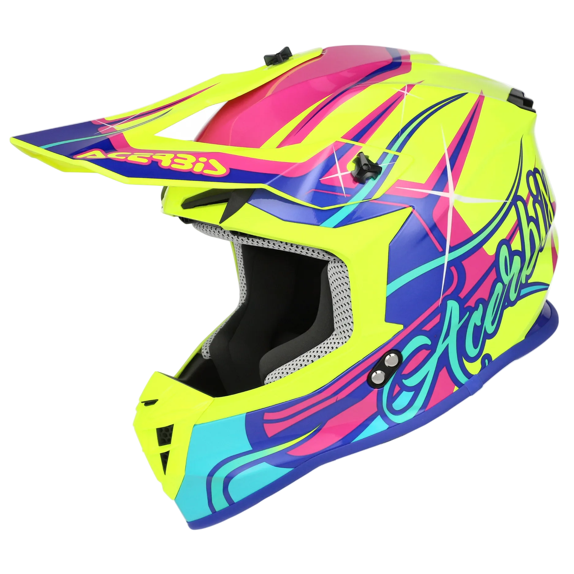 ACERBIS helmet Linear 2206 yellow/purple