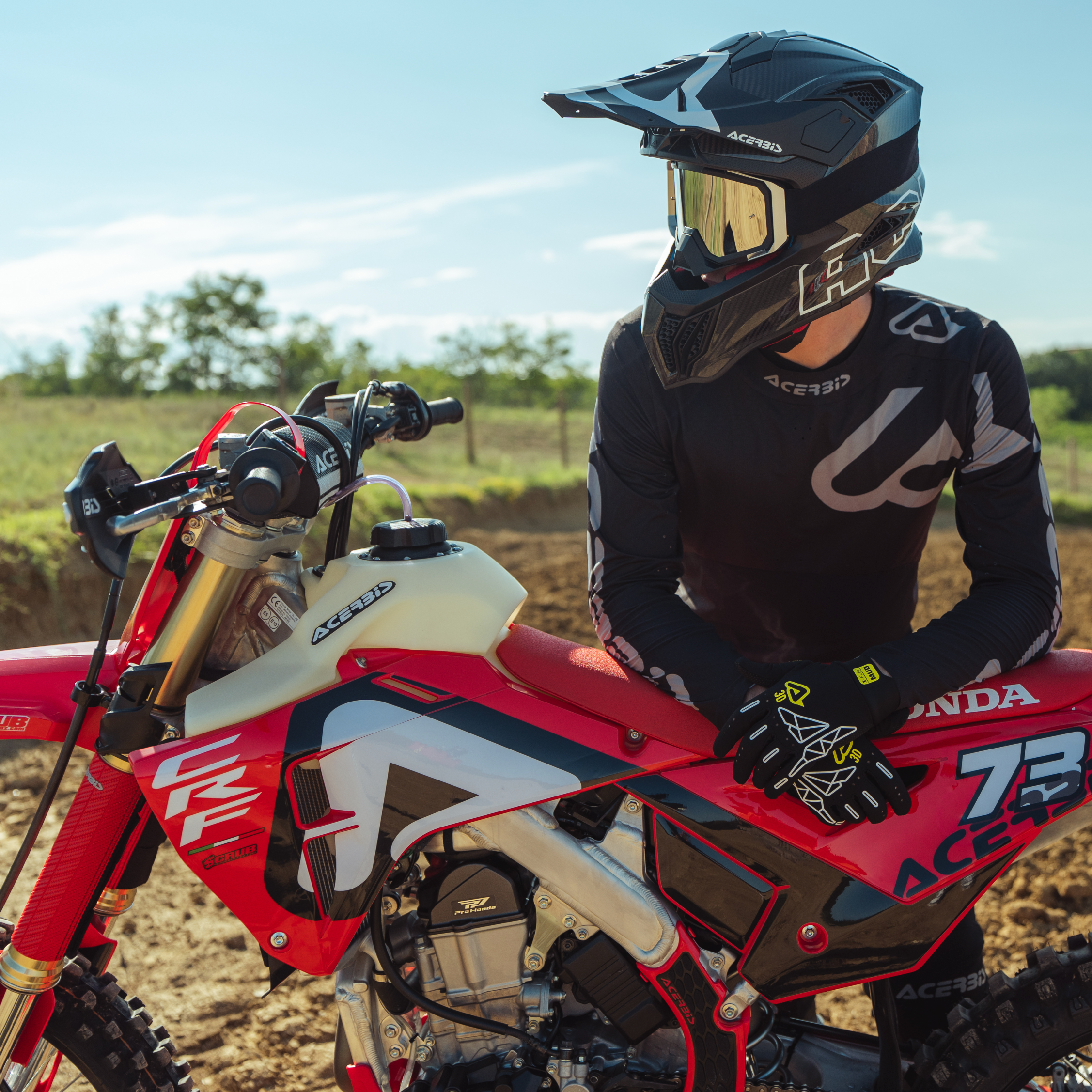 ACERBIS helmet Airstrike-C black/white