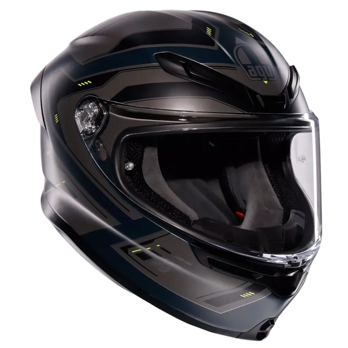 AGV helmet K6 S Enhance matt grey/yellow fluo