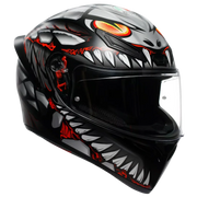 AGV hjälm K1 S Lyzard matt svart/röd/grå