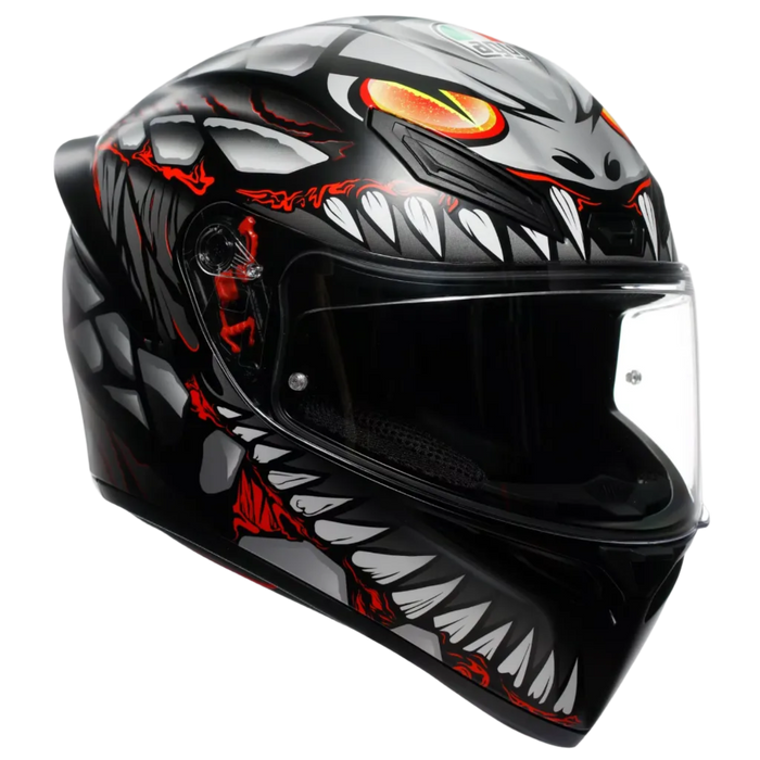 AGV helmet K1 S Lyzard matt black/red/grey