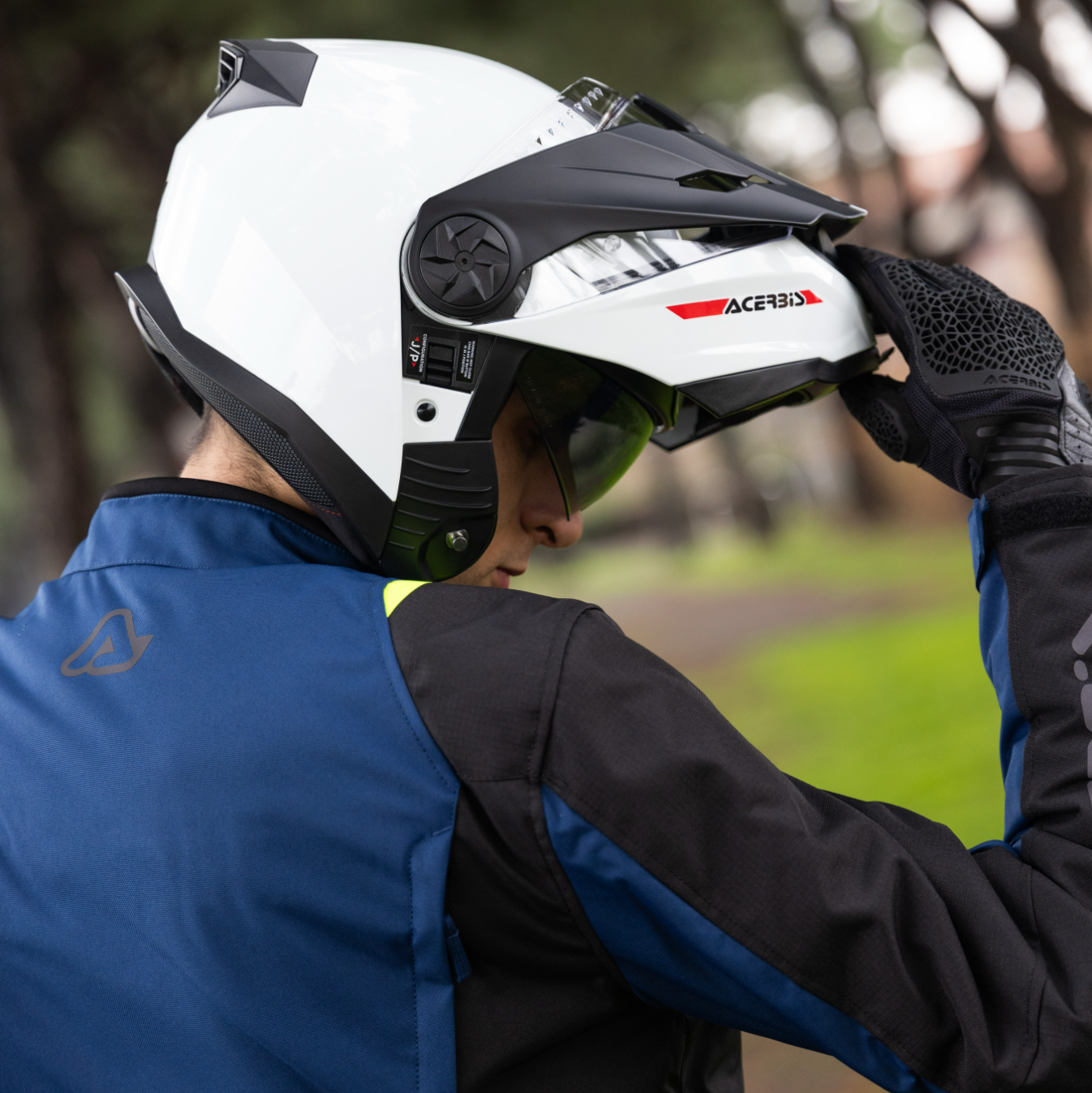 ACERBIS helmet Rider Helmet white