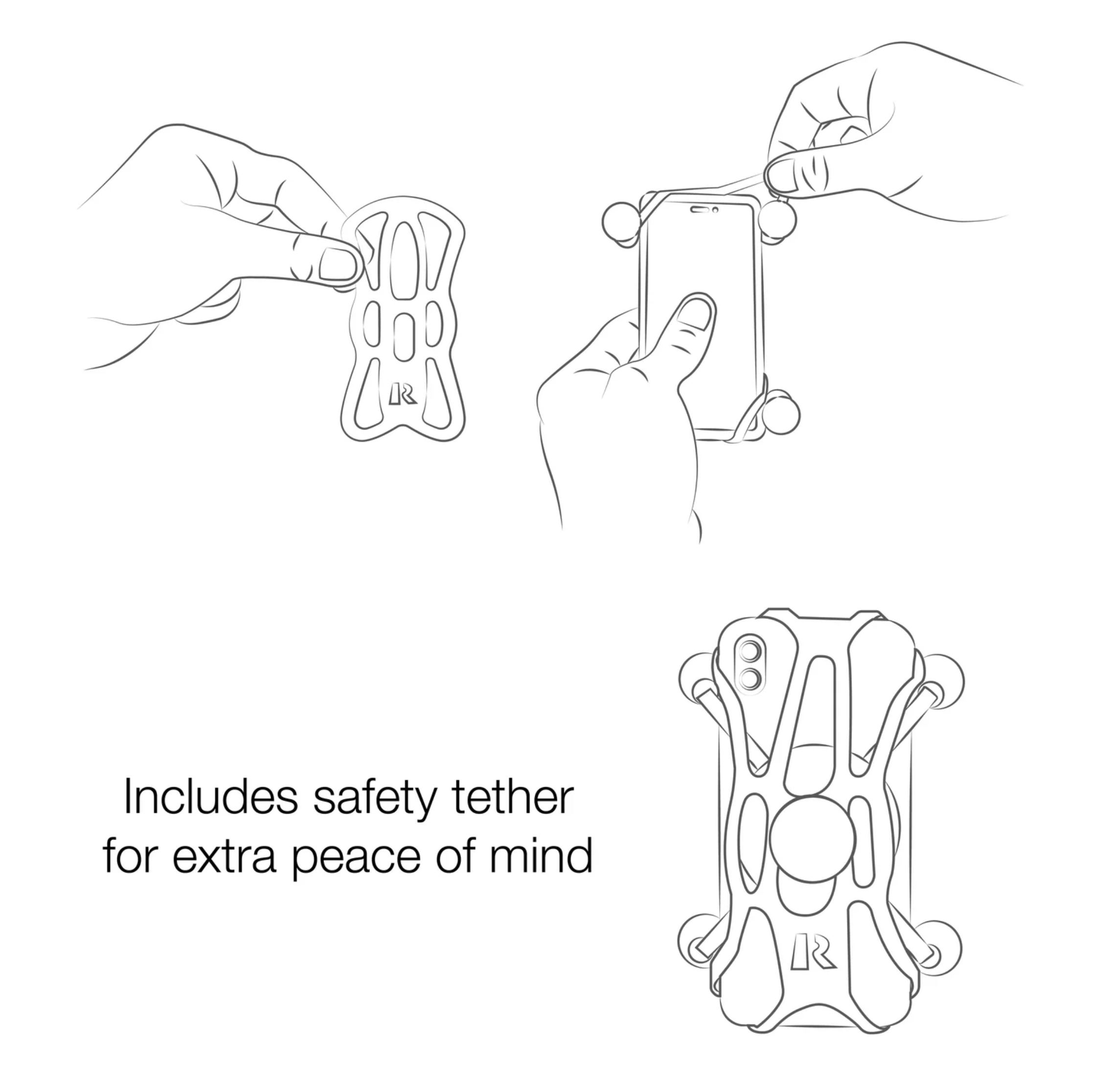 RAM MOUNT-sats Rail Ubolt Uni XGrip