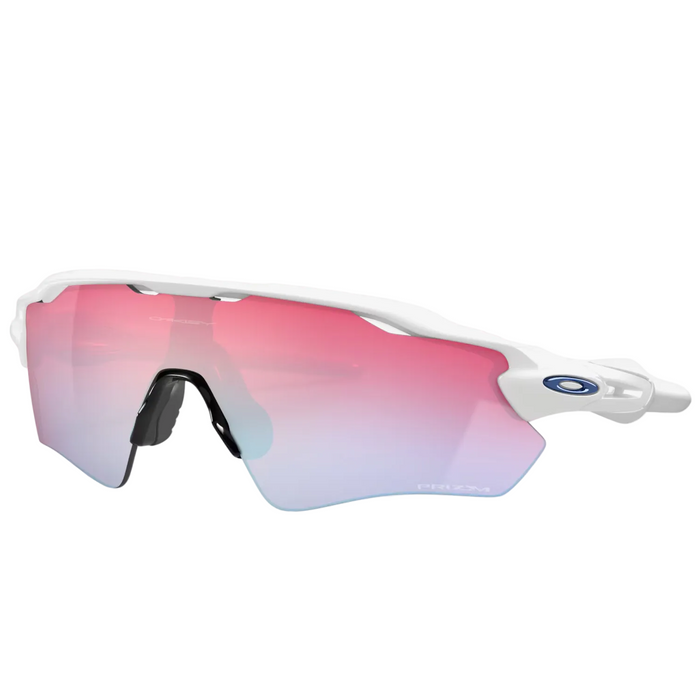 OAKLEY Radar EV Path polerad vit med Prizm Snow Sapphire röd