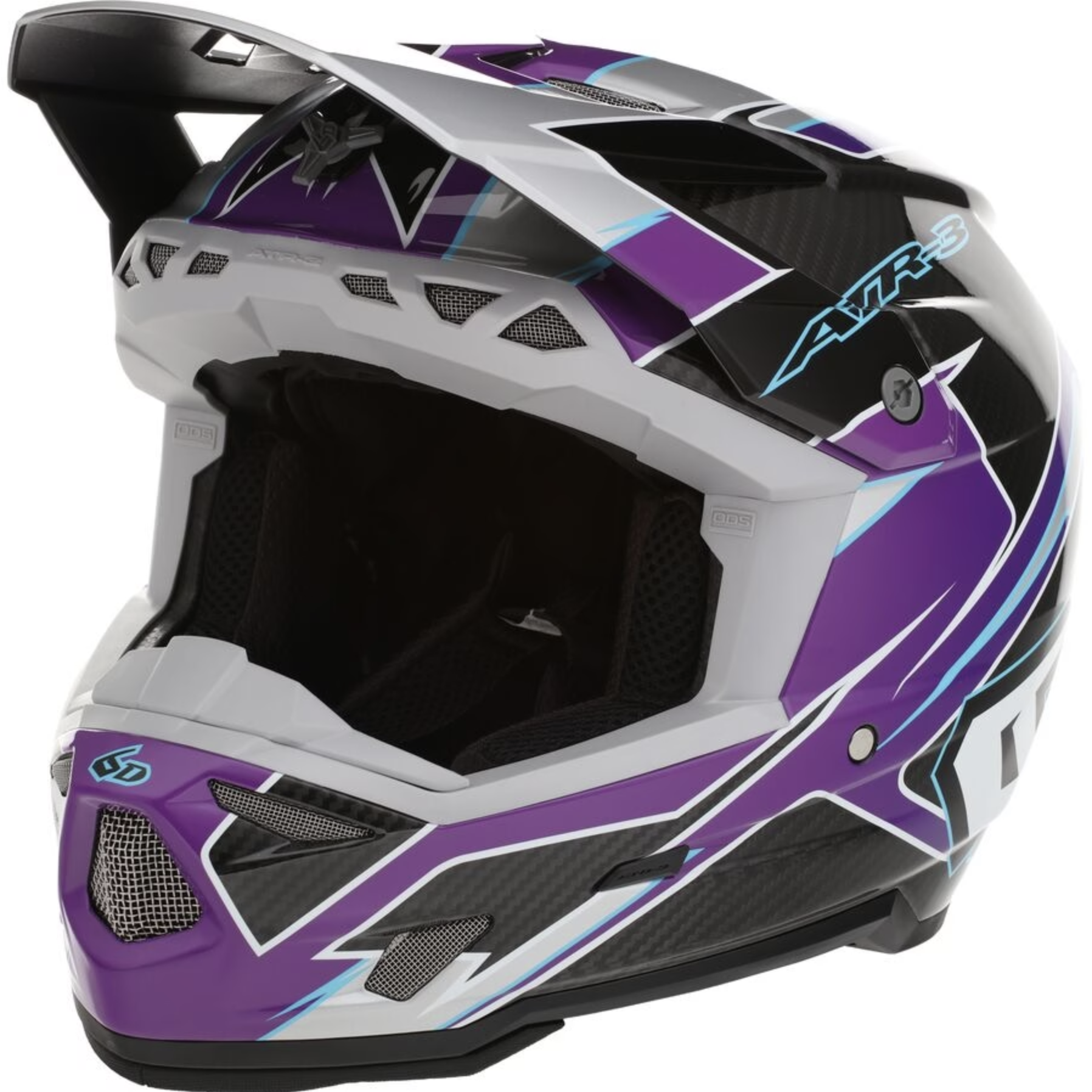 6D ATR-3 Reflex FIM Gloss lila hjälm