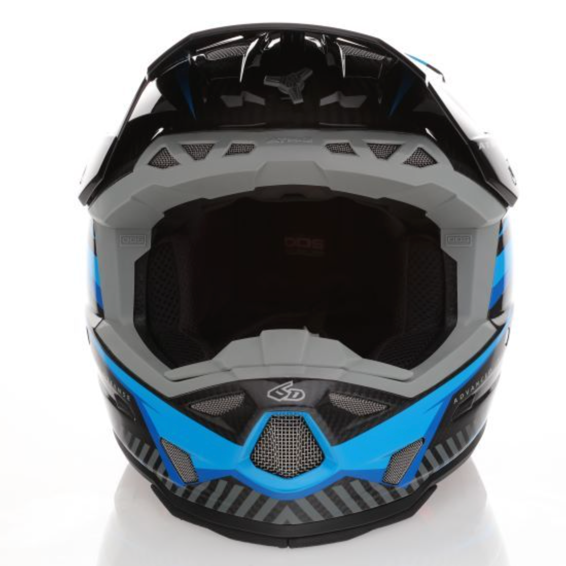 6D ATR-3 Rival FIM Gloss cyan hjälm