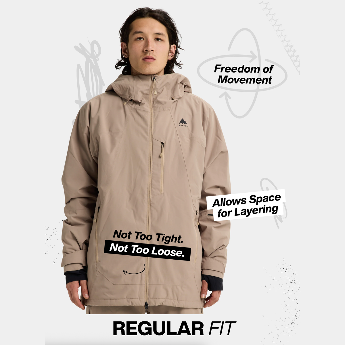 BURTON jacket M RSRV INS JK true black