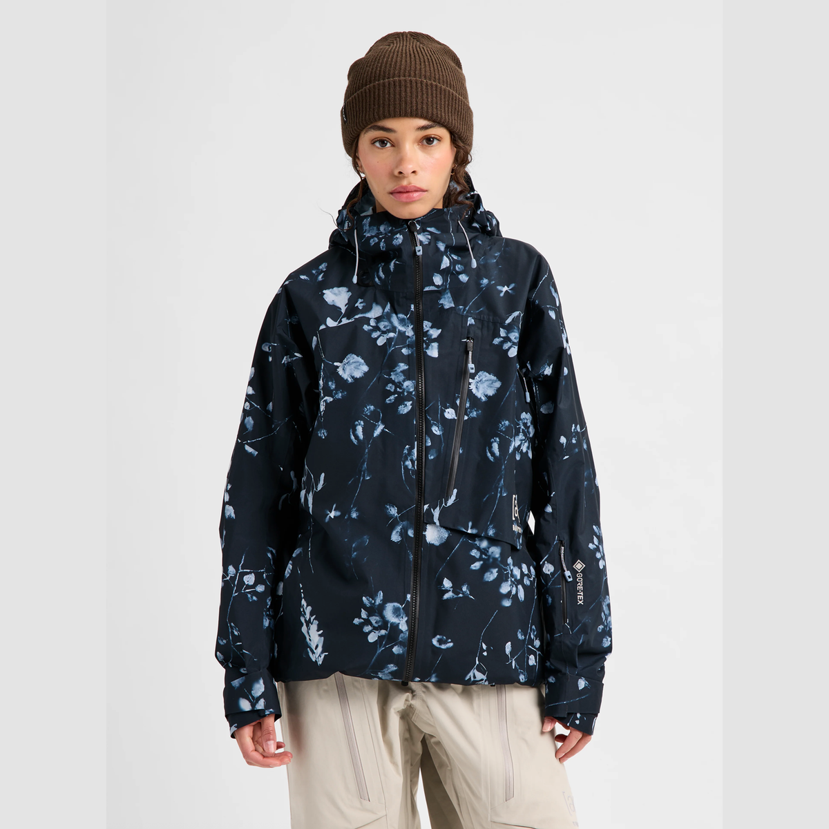 BURTON jacka W AK Gore Cyclc JKT cyanotyp blommig