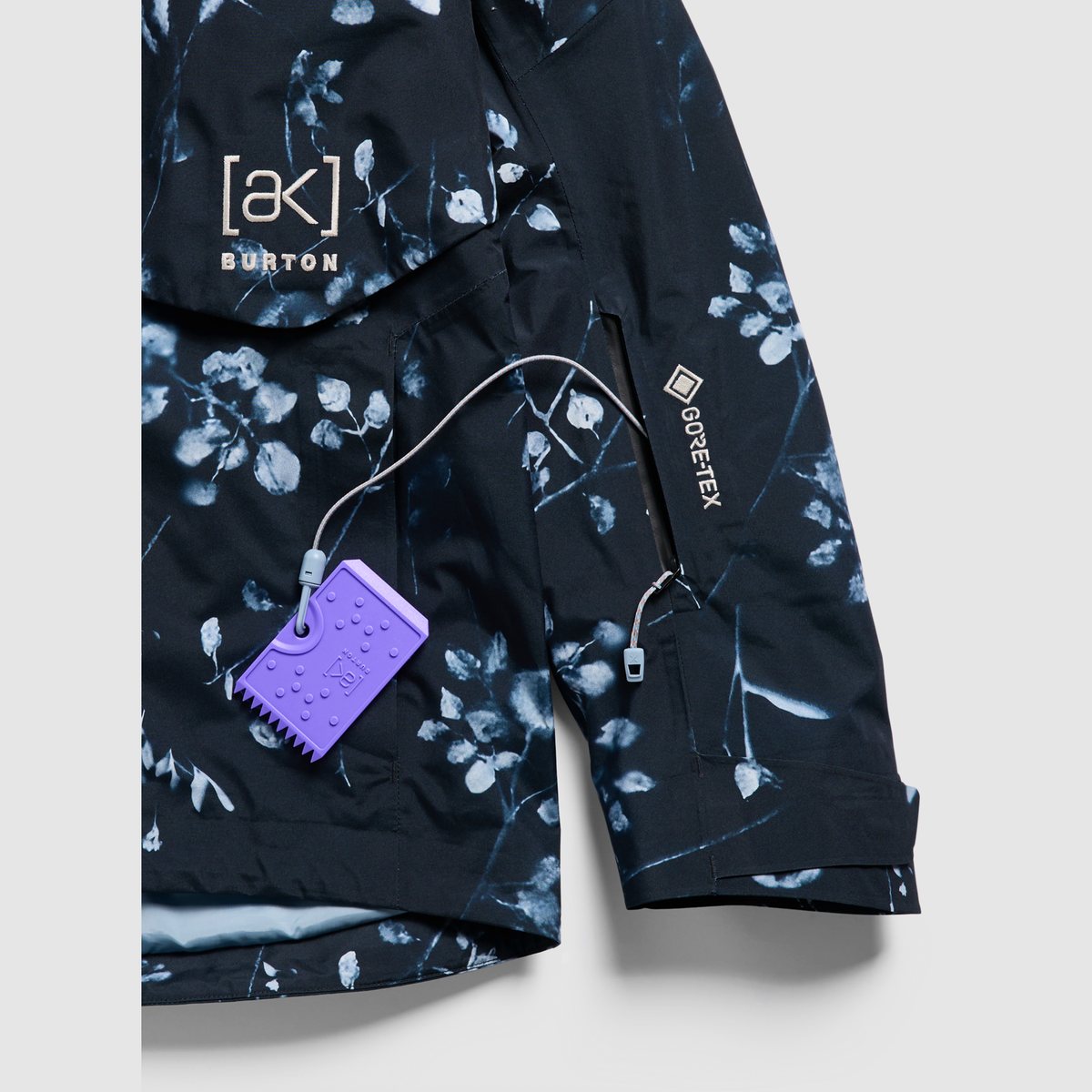BURTON jacka W AK Gore Cyclc JKT cyanotyp blommig