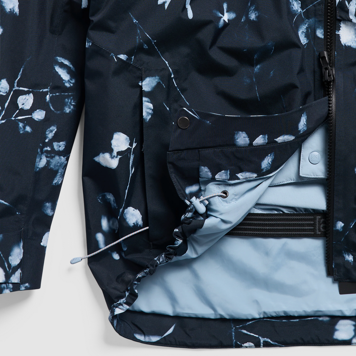 BURTON jacka W AK Gore Cyclc JKT cyanotyp blommig