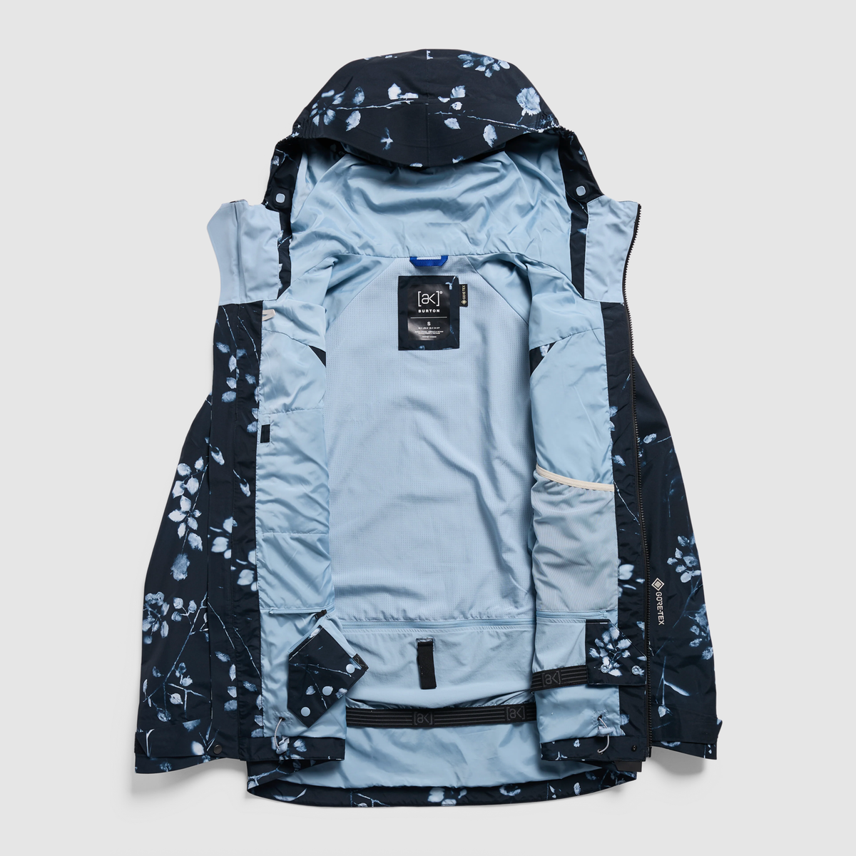 BURTON jacka W AK Gore Cyclc JKT cyanotyp blommig