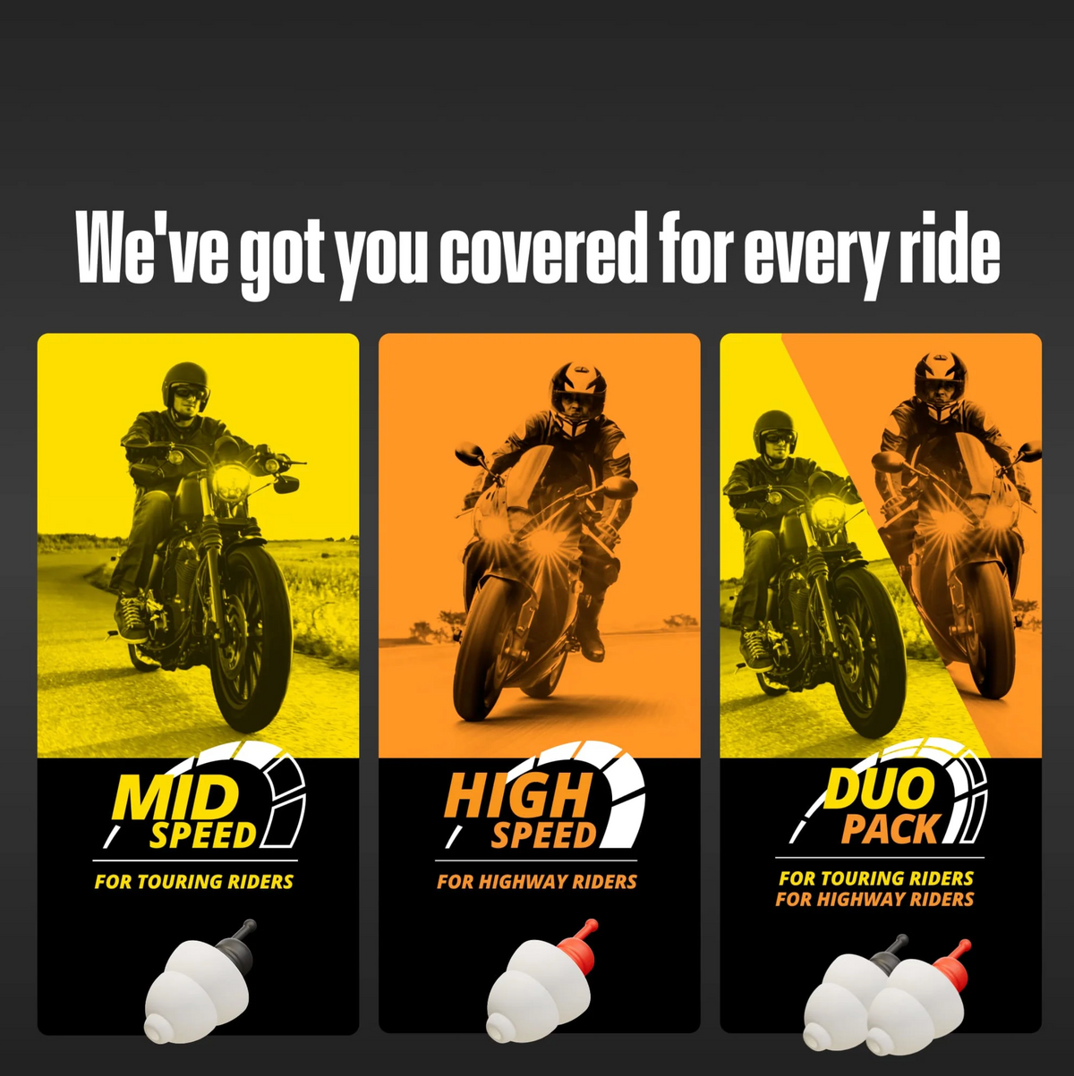 ALPINE Motosafe öronproppar Tour/Sport