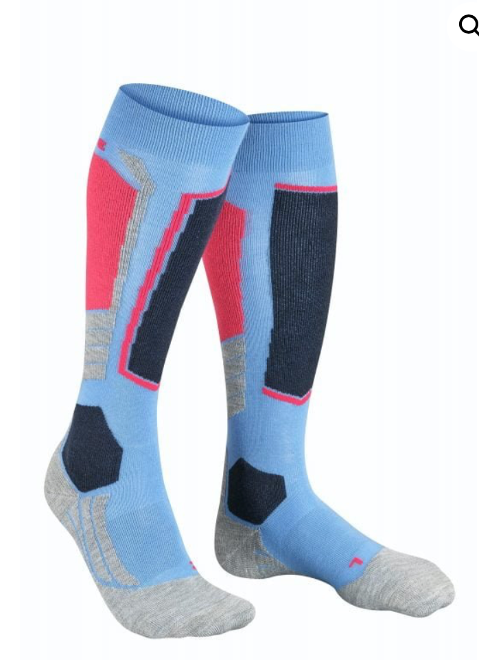 FALKE SK2 Women light blue/pink kojinės