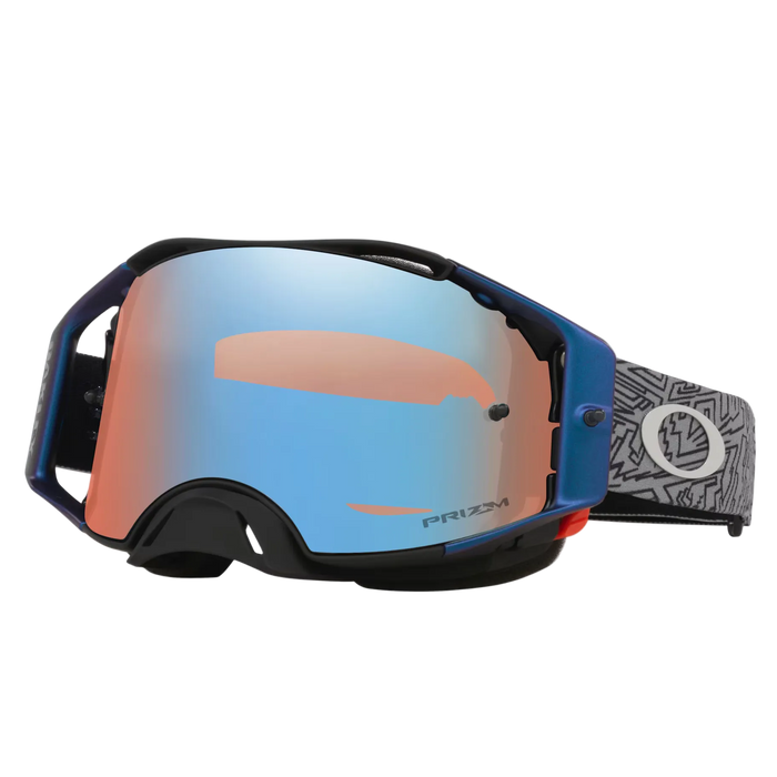 OAKLEY MX-glasögon Airbrake grå strike med Prizm Sapphire