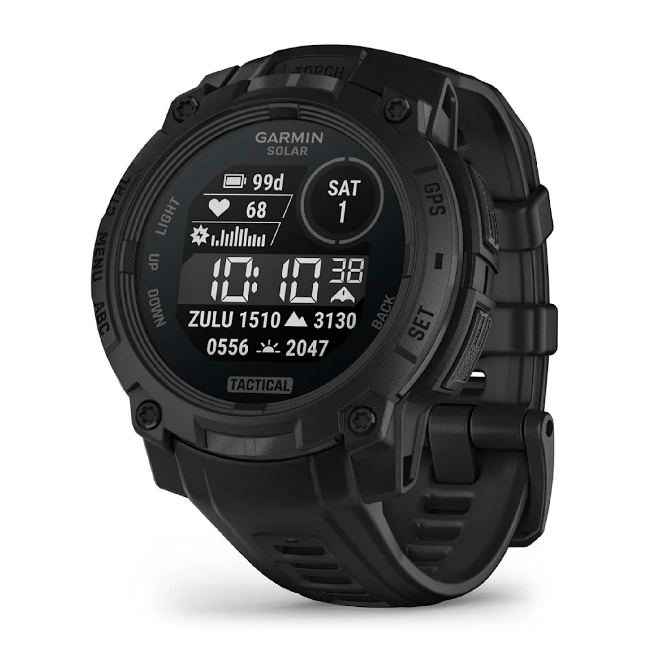 GARMIN pulkstenis Instinct 3 Tactical Solar 45mm svart